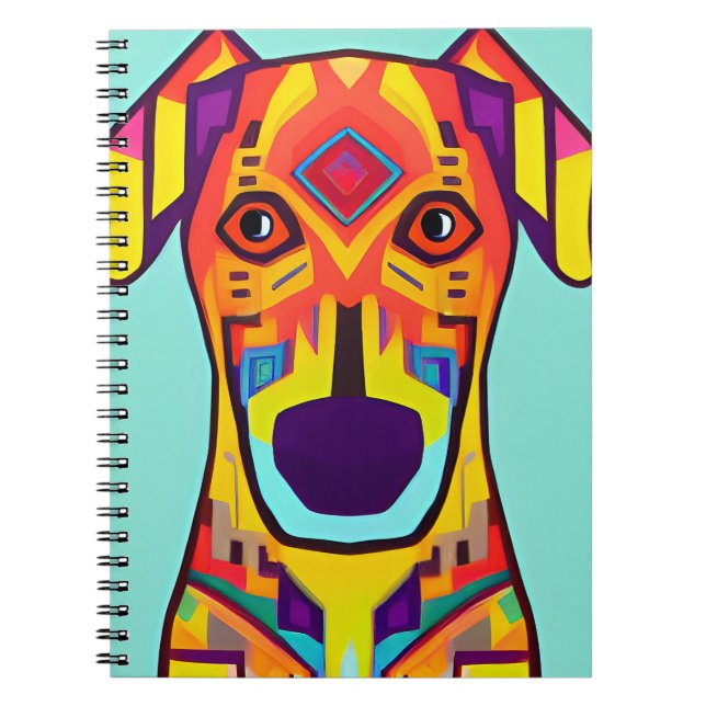 Carnet Illustration décorative pour chien (Devant)