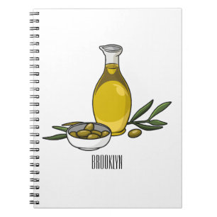 Carnet Illustration d'huile d'olive