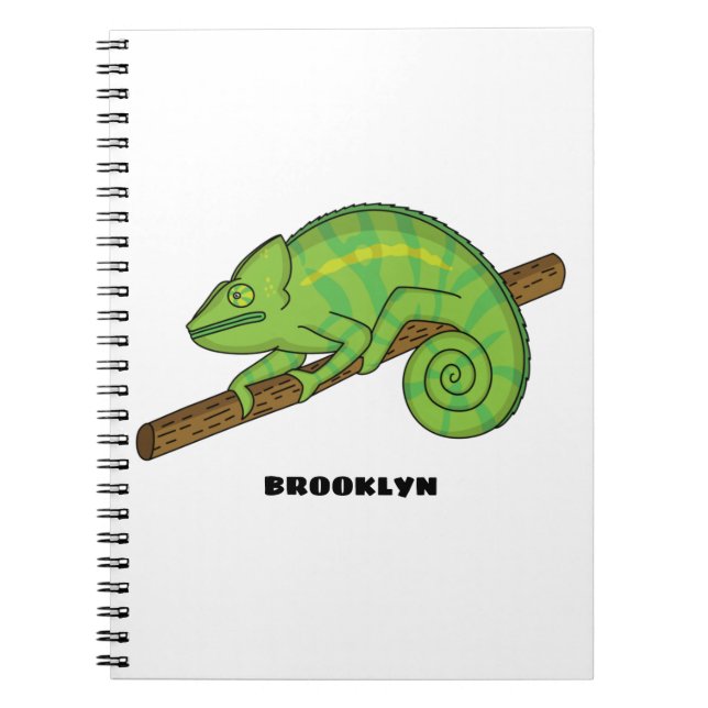 Carnet Illustration du caméléon de la parson (Devant)