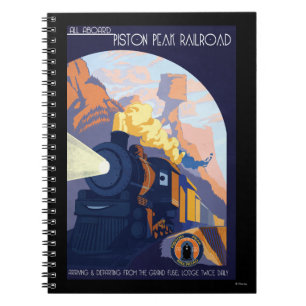 Carnet Illustration du chemin de fer Piston Peak