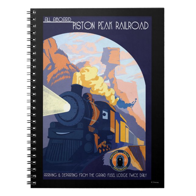 Carnet Illustration du chemin de fer Piston Peak (Devant)