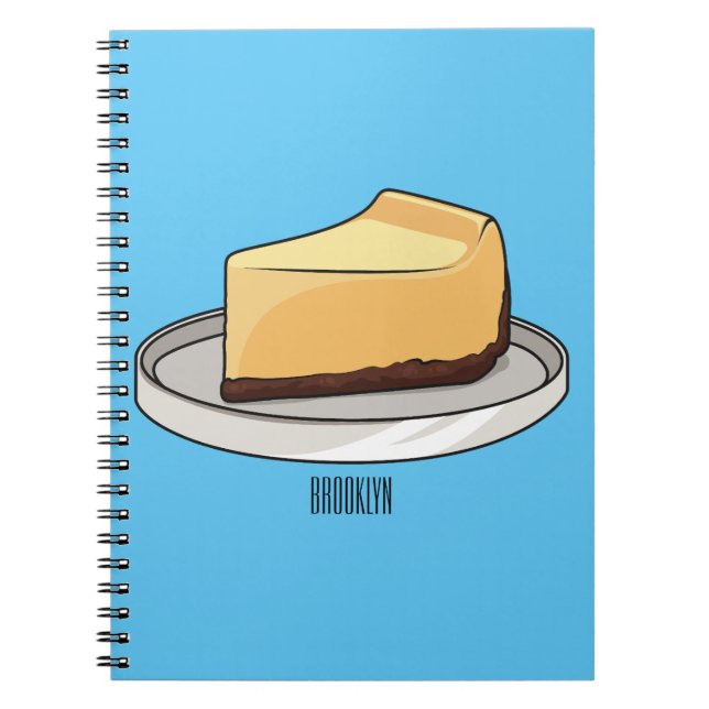Carnet Illustration du dessin animé Cheesecake (Devant)