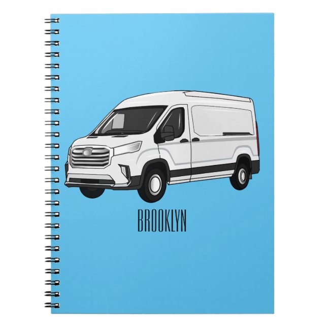 Carnet Illustration du fourgon de livraison (Devant)