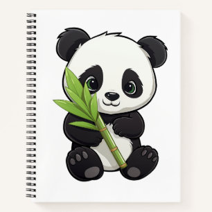 Carnet Illustration du panda de dessin