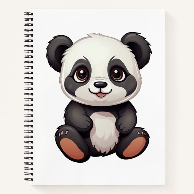 Carnet Illustration du panda de dessin (Devant)