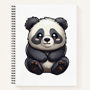 Carnet Illustration du panda de dessin