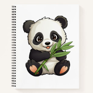 Carnet Illustration du panda de dessin