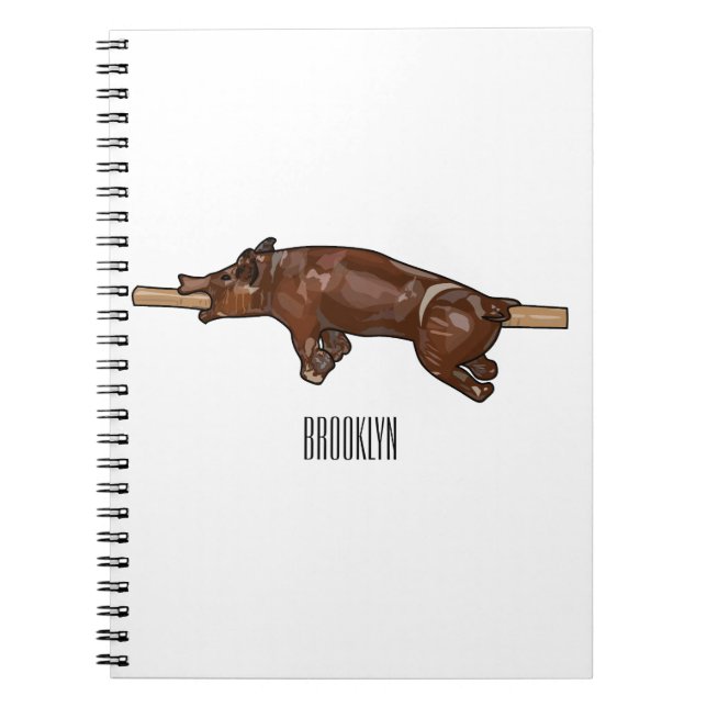 Carnet Illustration du rôti de porc / rôti de porc (Devant)