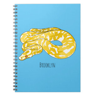 Carnet Illustration du serpent python birman