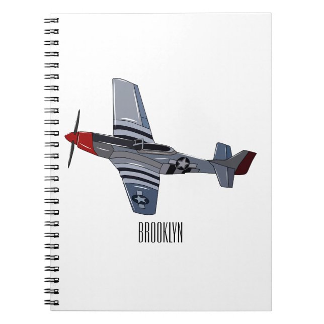 Carnet Illustration d'un avion de chasse-bombardier (Devant)
