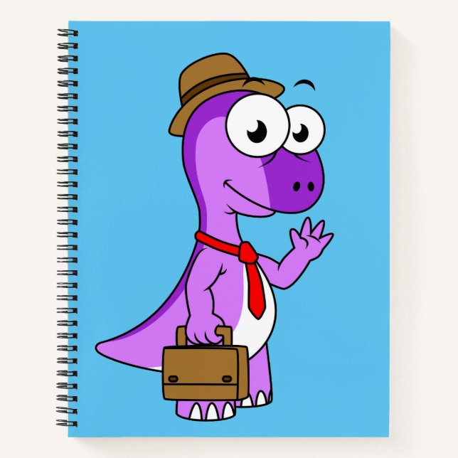 Carnet Illustration D'Un Homme D'Affaires Pachycéphalosau (Devant)