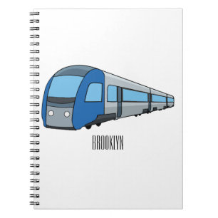 Carnet Illustration d'un train électrique