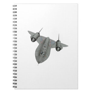 Carnet Illustration noire et blanche du merle SR71