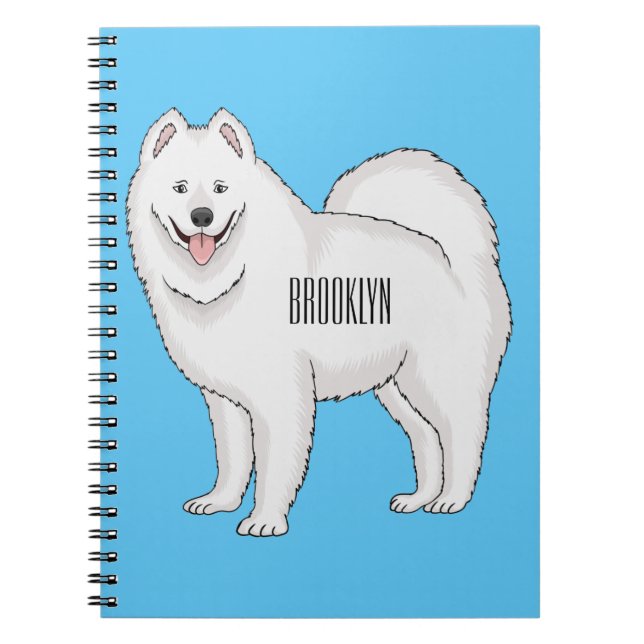 Carnet Illustration Samoyed dog (Devant)