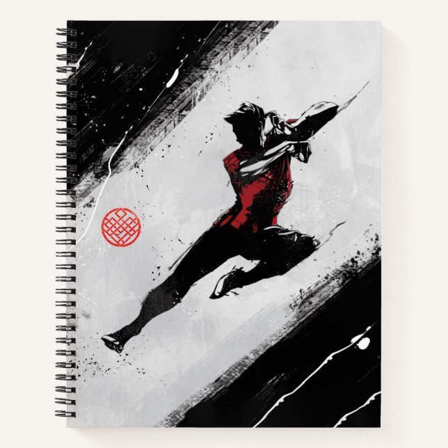 Carnet Illustration Shang-Chi Kick (Devant)