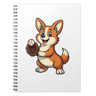 Carnet Illustration vectorielle de dessin animé corgi chi