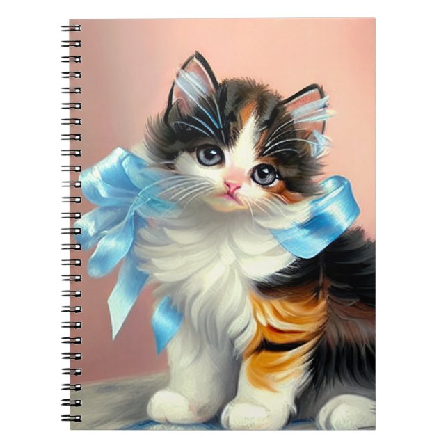 Carnet Illustration vintage Calico Kitten (Devant)