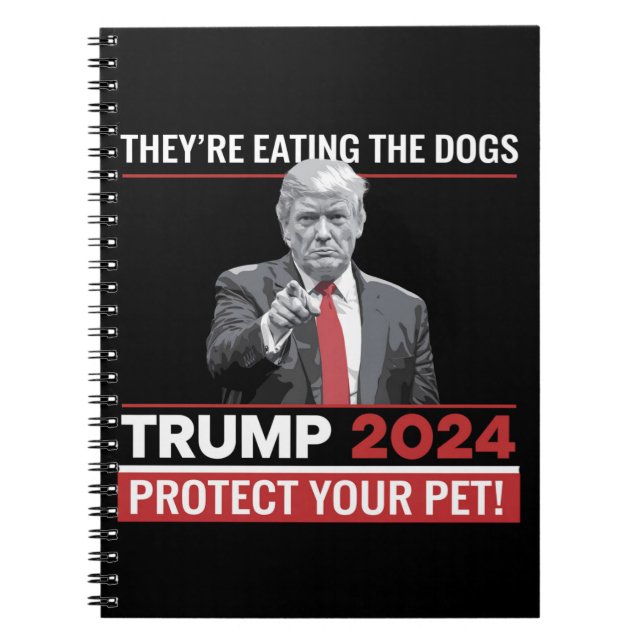 Carnet Ils mangent le débat Trump 2024 sur les chiens (Devant)