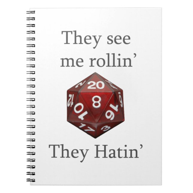 Carnet Ils me voient vitesse de rollin (Devant)