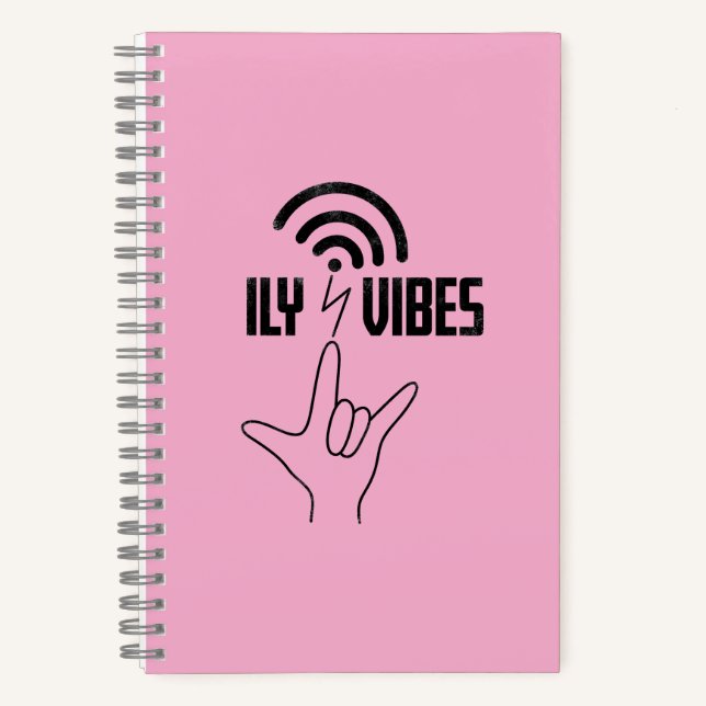 Carnet ILY Vibes - ASL Design  (Recto)