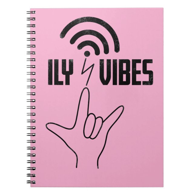 Carnet ILY Vibes - Conception ASL  (Devant)