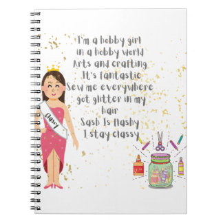 Carnet I'm a Hobby Girl in A Hobby World Notebook