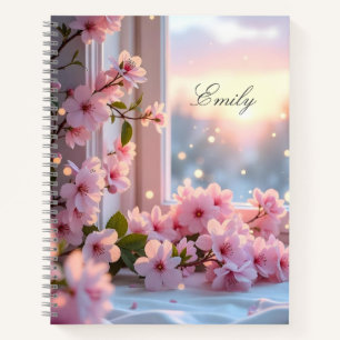 Carnet Image personnalisée Fille rose