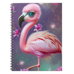Carnet Imaginaire Cute Kawaii bébé flamingo