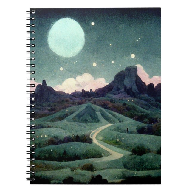 Carnet Imaginaire du paysage lunaire (Devant)