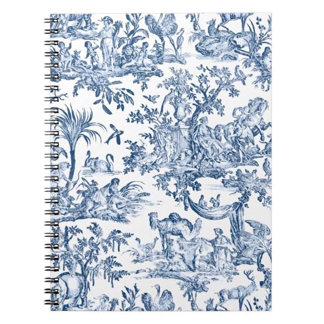 Carnet Imaginaire Mythique Créatures Vintage Toile-Blue (Devant)