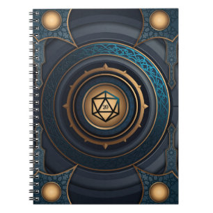 Carnet Imaginaire Polyédrique D20 Dice Tabletop RPG