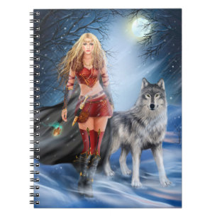 Carnet Imaginaire Woman Warrior Princesse et loup
