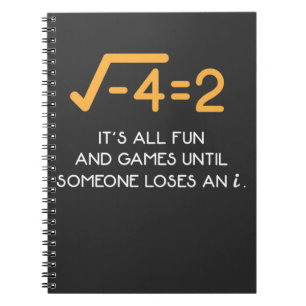 Carnet Imaginary number Mathematician  Funny Math Nerd