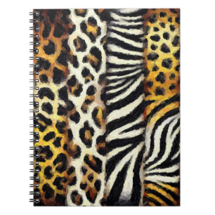 Carnet Impression Animaux Sauvages Mixte Peinture Abstrai