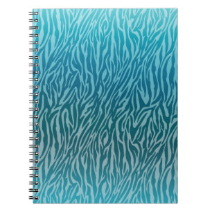 Carnet Impression Aqua Ombre Zebra