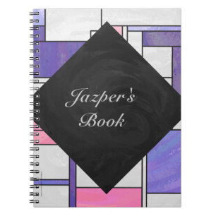 Carnet Impression blanc rose rose clair