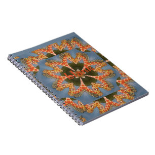 Carnet Impression d'art Abstrait Giraffe