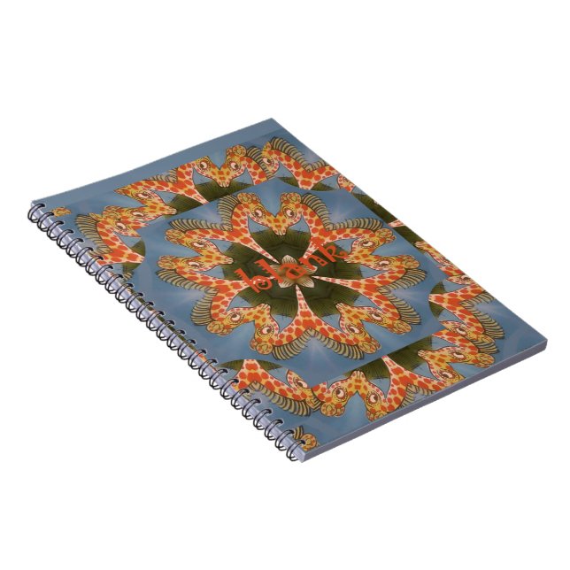 Carnet Impression d'art Abstrait Giraffe (Côté Droit)