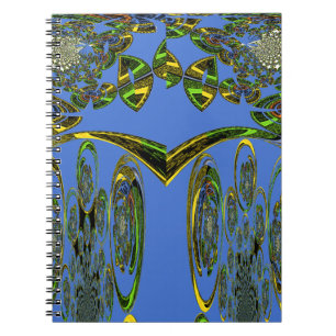 Carnet Impression d'art Iridescente avec design abstrait