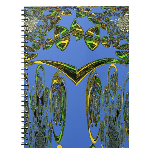 Carnet Impression d'art Iridescente avec design abstrait  (Devant)