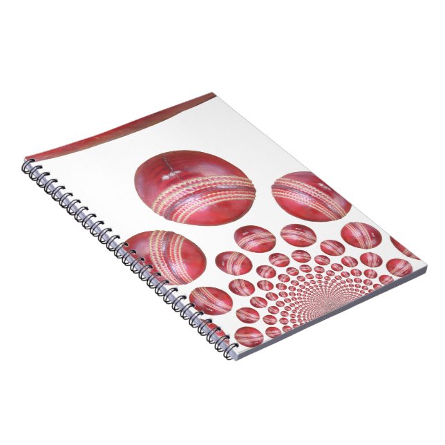 Carnet Impression de la balle de cricket de Sports Lover (Côté Droit)