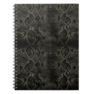 Carnet Impression de serpent noir