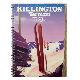 Carnet Impression de voyage de ski à Killington, Vermont.