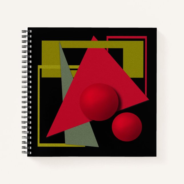 Carnet Impression géométrique moderne Abstraite (Devant)