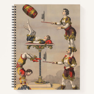 Carnet Impression Graphique vintage D'Un Acte acrobatique