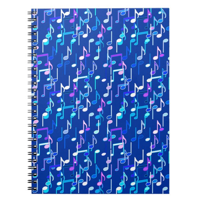 Carnet Impression musicale - indigo blue, multi (Devant)