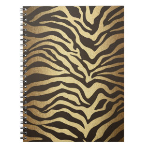 Carnet Impression Peau D'Animal Imprimé Zèbre Moderne Gla