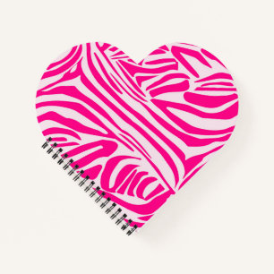 Carnet Impression zèbre rose