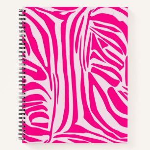 Carnet Impression zèbre rose