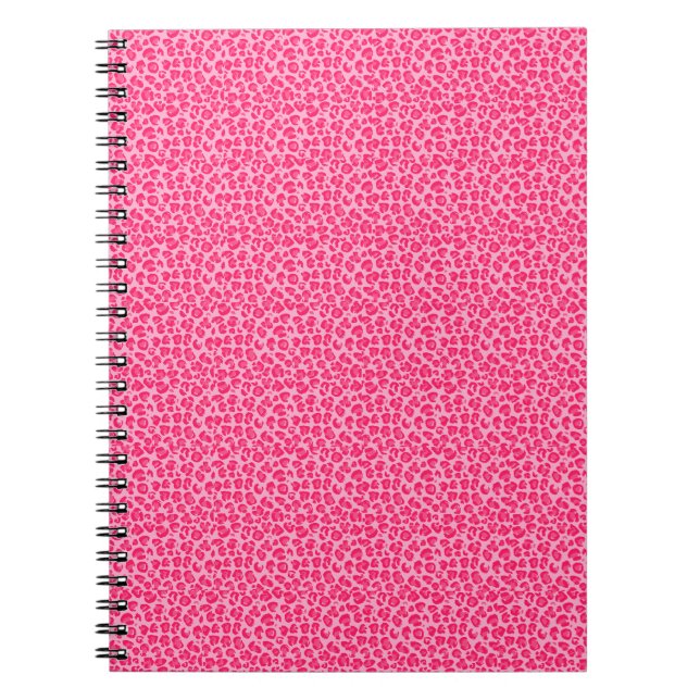 Carnet imprimé de guépard rose jungle (Devant)